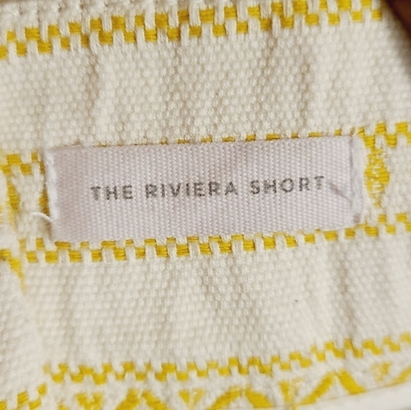 Loft | Women's Yellow Gold and White Riviera Short Shorts (Size 14) - Picture 5 of 15